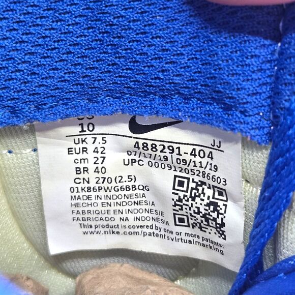 Nike Cortez Basic Nylon Signal Blue 488291-404 Sz 10 No Box Super Clean EUC RARE - Picture 11 of 11